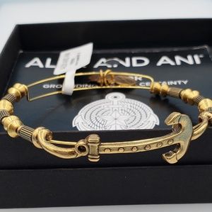NWT Alex and Ani Anchor Wrap Bracelet RG